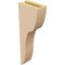 Ekena Millwork 3"W x 6"D x 18"H Thin Carmel Rough Cedar Woodgrain TimberThane Corbel, Primed Tan CORUR03X06X18CARRCPR - alternate 4